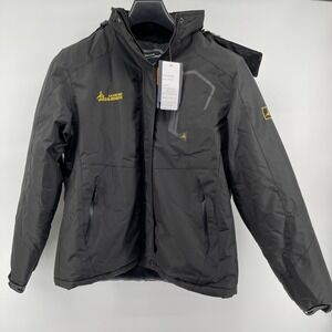 MOERDENG Ski Jacket Women's  Med Black Waterproof Breathable Hooded Coat NEW